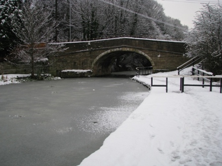 Frozen canal